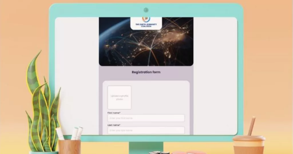 Go to http://app.synelink.fr/inscription/earth-humanity