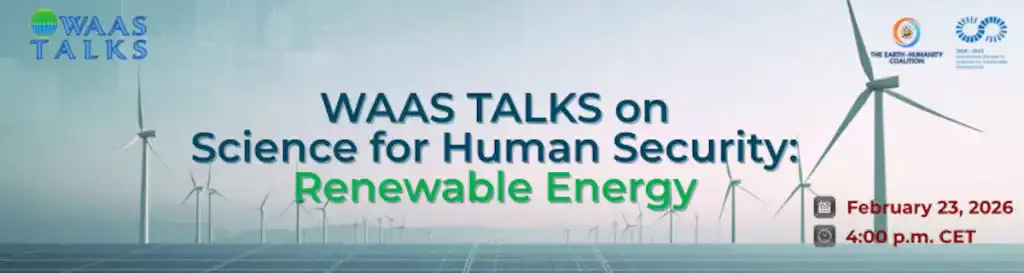 WAAS Talks on Science for Human Security - Renewable Energy